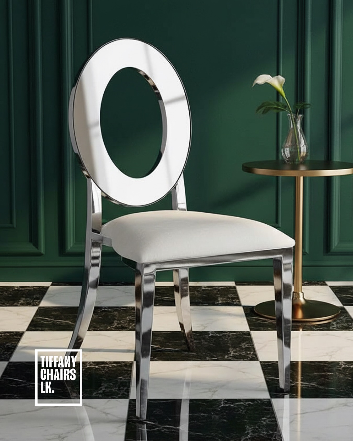 silver cartier Chair